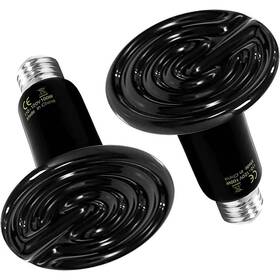 Zz011 Ariskeen 2-pack 100w Ceramic Reptile Heat Lamp No Light E26 Br40