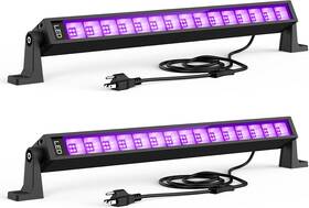 Atc36ctuv Atfoyer 2pcs 42w Led Black Light Bar Lights For Glow Party Blacklight