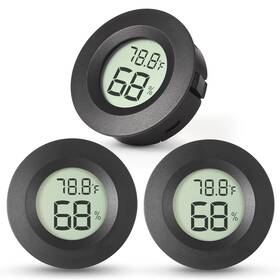 Hm-01-3p Atogou 3-pack Mini Hygrometer And Thermometer Indoor Outdoor Digital Humidity Meter G