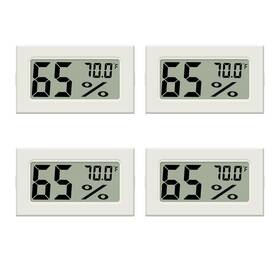 Hm-02-w-4p Atogou 4-pack Mini Hygrometer Indoor Humidity Meter Digital Gauge T