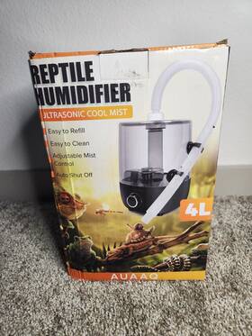 Kls-208d Auaaq Top Fill Reptile Fogger Terrariums Humidifier Fog Machine Mister 4l Visible Tank