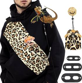 Dlkf6 Augenster Bearded Dragon Leash And Harness Set Accessories Include Leopard
