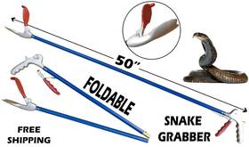 Aus-0909 Austo Snake Tongs Catcher Grabber Handling Tool Hook Catching 50 Inch
