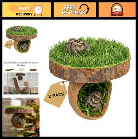 Autzom 608938951540 Jumping Spider Hide Climbing Platform Natural Materials Magnetic Hiding
