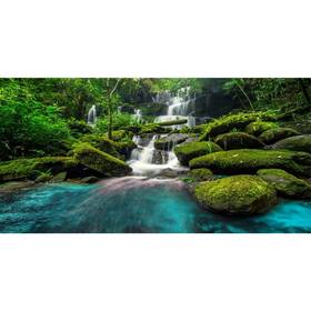 12x0.45nsw01748nam Awert 48x18 Inches Waterfall Terrarium Background Tropical Rainforest Aquariu