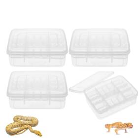 55a15ft565m7g0 Balacoo 16 Grids Reptile Breeding Box 4 Pcs Egg Incubator Tray Plas