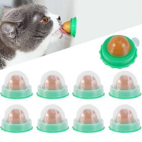Hj1qybijy196yk1317qaqegg Balacoo 9 Pcs Cat Snacks Candy Ball - Wall Lickable Sugar Balls Edible Ene