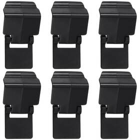 4.70x2.90x2.50cm Baluue Jun1716d146g 6 Pack Aquarium Lid Clips And Reptile Cage Locks Black