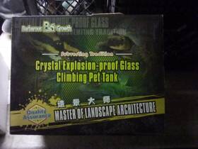 Zjds-p01 Barbarous Growth Clear Crystal Explosion Proof Glass Climbing Pet Tank Lt 12x7x8