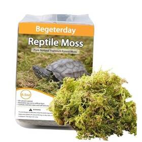 By002-6.5oz Begeterday Pure Natural Reptile Moss For Humidity Great Snakes Turtle And 6.5oz