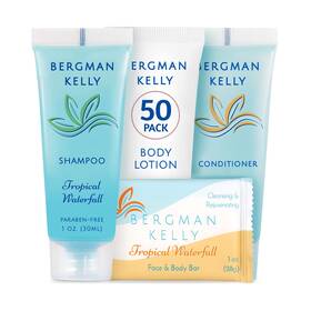 Bk-rctspshpcndltn-1.0-tw-50 Bergman Kelly Hotel Toiletries Bundle Tropical Waterfall 1 Oz Each 200 Pie