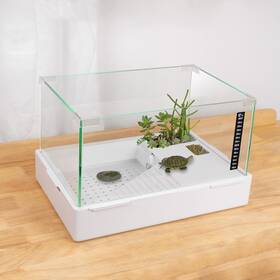 Betazooer 445053220297 Turtle Tank With Adjustable Water Pump Filter Full View Visually