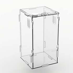 Terrarium-8x6x14 Betazooer 691195160428 Acrylic Mini Reptile Tank Habitat Transparent