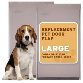 Pac11-11039 Betazooer 760601008170 Dog Door Replacement Flap Heavy-duty Pvc Material 16 7/8 Inch X 1