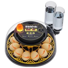 M12h-yellow Bibibirds Incubators For Hatching Eggs With Automatic Egg Turning Humidity Display Temp