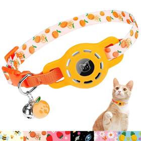 Cc115b Bingpet Airtag Cat Collar With Bells Upgraded Safety Elastic