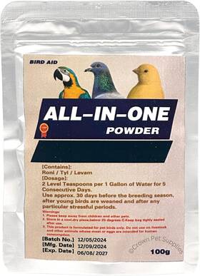 Bird Aid 445043055083 All-in-one Powder Medicine For Small Birds And Aviary 1 Lb