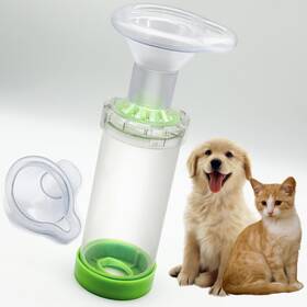 Mxr2 Blisskiss Cat Inhaler Spacer With 2 Size Masks Aerosol Chamber For Cats Breath
