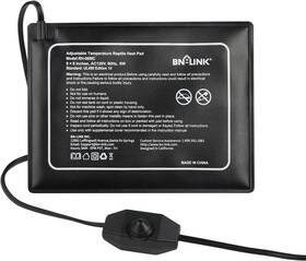 Bn-link 445000741721 Reptile Heating Pad 6 Inch X8 With Adjust Knob Adjustable Temperature Under