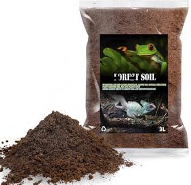 J163 Bnosdm Reptile Soil Substrate Natural 8.66x11.81x1.96 Inch Brownish Black