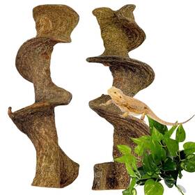 J168 Bnosdm 2pcs Natural Reptile Climbing Branches Decor 1.8-2.2 Inch Thick Sn