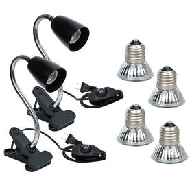 Boeespat 755514937228 Pack Of 2 Heat Lamp With 360 Rotatable Hose And Timed Pcs Heating Cl