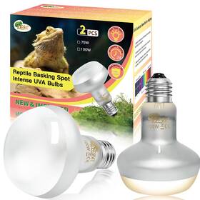 100w Boeespat 763967770149 Intense Uva Spotlight Heat Lamp Bulbs For Reptile Basking And Terrariums