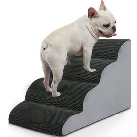 Bomova 732262975153 Dog Stairs For Small Dogs 4-step Steps Bed And Couch High Density F