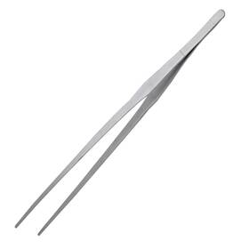 Jr0169 Bonsicoky 15 Inch Stainless Steel Tweezers Non-slip Long Straight Tongs Tool