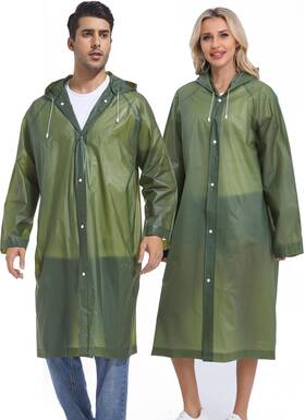 We-80gr Borogo 2pcs Rain Coats For Adults - Reusable Jackets Men And Women