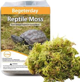 By002-3 Brand Begeterday 3.5oz Pure Natural Reptile Moss For Humidity Great Snakes Turtle
