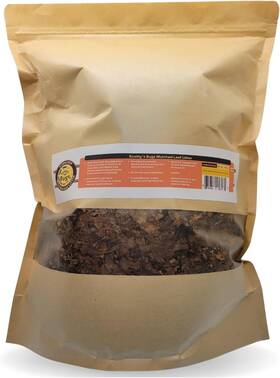 Mulchedleaf24oz Brand Scottys Bugs Mulched Leaf Litter For Reptiles Isopods Live And 24oz Brown