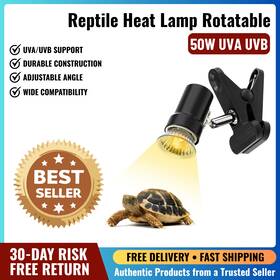 Branded 313049354332 Reptile Heat Lamp Uva Uvb Light For Aquarium Turtle Tank With 50w Basking B