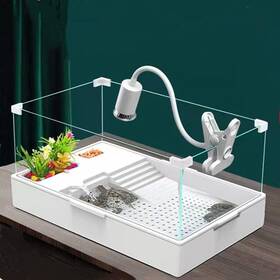 Geegoods084 Branded Turtle Tank Kit Tortoise Habitat Aquarium With Pump Filter Acrylic
