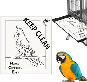 Branded01 744110245981 Bird Cage Paper Liners 10pcs Disposable Birds