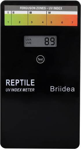 Mk-195 Briidea Reptile Uv Uvb Index Meter Measures 240-370nm With Range From 0-50 New