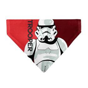 Buckle-down 198016110049 Star Wars Pet Bandana Trooper Text And Stormtrooper Pop Art Reds Bl