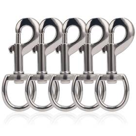 Buclefly 735812815350 Dog Leash Clips Heavy Duty Clasp Hooks Swivel Clip Sna