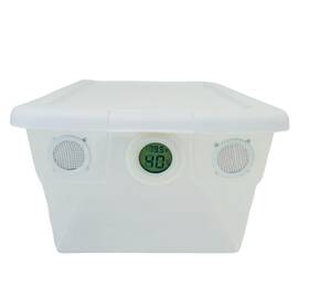 Bugzy Bugs 745231868875 Vented Vivarium Enclosure 6 Quart Terrarium With Temperature And Humidity Hygro