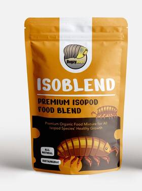 Bugzybugs 745231868370 Isopod Food Premium Feed Mix All Natural Protein Vegetable Dry Blend Feeders