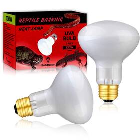 Bulbmaster 720665767291 Reptile Heat Lamp Bulb 100 Watts Uva Basking Light For Reptiles And Amphibian