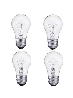 25a15 Bulbmaster 729798771281 4 Pack 25a15/cl - 25 Watts A15 Incandescent Oven Refrigerator Bulb High Tempe