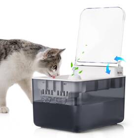 Jc005ty00101bmb12 Bumubi Cat Water Fountain Pet Dispenser Automatic Kitty Spout Flip Lid F