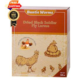 10lb-bsfl Buntie Worms Dried Black Soldier Fly Larvae 10 Pound Pack Of 1 Yellow