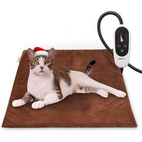 Burgeonnest 502157922533 Pet Heating Pad For Dogs Cats With Timer 28 Inch X 16 / 18 Upgraded Heat