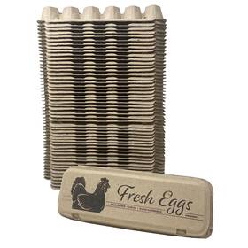 Cackle Hatchery 850040977370 Printed Paper Pulp Egg Cartons - Fresh Eggs 60 Fast Ship