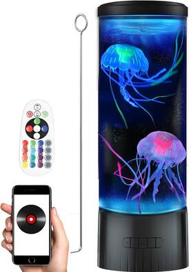 Bh-btv01 Calover Jellyfish Lamp - Cool Ocean Decor Jelly Fish Aquarium Light Tank With