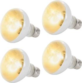 Calpalmy 744110400113 4-pack Reptile Heat Lamp Bulbs 50w - Uva Daylight Basking Light