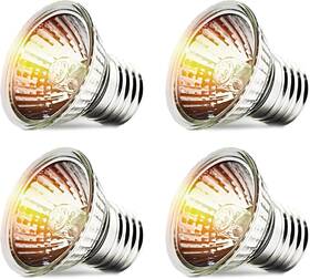 Calpalmy 744110977318 4-pack 25w Uva Uvb Reptile Heat Bulbs - And Light For Reptiles