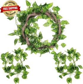 Plants-05 Canlierr -plants-05 4 Pcs Reptile Vines Flexible Bendable Jungle Climbing Vine Terrarium Fake Pl
